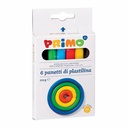 Plastilina Morocolor Primo, 6 Culori Vibrante, 120 g/cutie, Creativitate Fara Limite