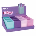 Display suporturi instrumente de scris Glitter, set 12 bucati, culori nordice, eleganta si organizare