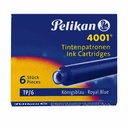 Patroane cerneala Pelikan albastru, set de 6, pentru instrumente de scris Pelikan