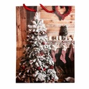Punga cadou Christmas Tree, 18x23x10 cm, hartie de inalta calitate, design elegant