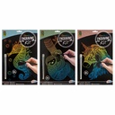 Set Creative Craft S Art de razuit A4, modele animale, pentru desene captivante
