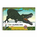 Carte de colorat creativa Dino, A4, 21 pagini, 150 g, pentru copii si adulti pasionati de dinozauri