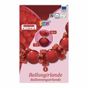 Ghirlanda Baloane Inima 21 piese, Decor Evenimente, Montare Usoara