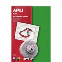 Carton ondulat APLI A4, culori asortate, 10 coli - Ideal pentru proiecte creative, rezistent si usor de modelat