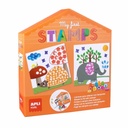 Set Stampile APLI "Prima Mea Stampila", 10 buc, Animale Colorate, Instructiuni Incluse