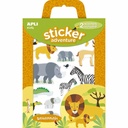Set autocolante Adventure Savana APLI, 2 scene 45x20 cm, 42 autocolante tematice