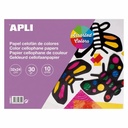 Hartie Tip Celofan Apli 320 x 240 mm, Culori Asortate (10 file) - Ideala pentru Proiecte Creative, Ambalaje si Decoratiuni