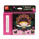 Set de Razuit Magic Scratch APLI Zane, 8 Foi Predesenate, Creion Lemn Inclus