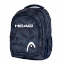 Ghiozdan scolar Astra Head 3D Blue, 3 compartimente, organizator, ergonomic, impermeabil, 42x30x19 cm