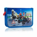 Penar scolar Astra Playmobil Politie, poliester durabil, 1 compartiment, 20 x 13,5 x 4 cm