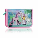 Penar scolar Astra Playmobil Zane, 1 compartiment, design jucaus, material durabil, 20 x 13,5 x 4 cm