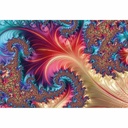 Mapa plastic cu fermoar, A4, design Abstract, rezistent si practic