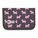 Penar St.Right PC-03, 2 compartimente, colectia Doggies, design atractiv cu catei, fermuar rezistent, material durabil