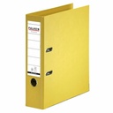 Biblioraft Falken Chromocolor, 80 mm, galben, capacitate 600 coli, durabil si lavabil