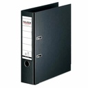 Biblioraft Falken Chromocolor, 80 mm, negru, durabil si lavabil, capacitate 600 coli