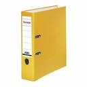 Biblioraft Falken plastifiat, 80 mm, galben, rezistent si elegant, capacitate 600 coli