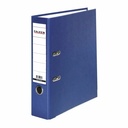 Biblioraft Falken plastifiat 80 mm, albastru, capacitate 600 coli, rezistent la uzura