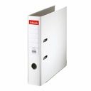 Biblioraft Esselte Economy, PP, A4, 75 mm, alb, capacitate 500 coli, buzunar pentru etichete