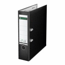 Biblioraft Leitz 180o, PP, A4, 80mm, negru, capacitate 600 coli, mecanism metalic 180°