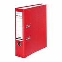 Biblioraft Falken plastifiat 80 mm, rosu, rezistent, capacitate 600 coli
