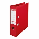 Biblioraft Esselte No.1 Power, PP/PP, A4, 75 mm, rosu, capacitate 500 coli, mecanism patentat, garantie 3 ani
