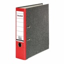 Biblioraft Falken Marmorat 80 mm, Rosu, Capacitate 600 coli, Durabil si Elegant