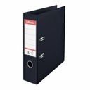 Biblioraft Esselte No.1 Power, PP/PP, A4, 75 mm, VIVIDA negru, capacitate 500 coli, mecanism patentat, protectie documente