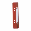 Etichete Alonje Durable, 38 x 150 mm, rosii, rezistente si practice, set de 25 bucati, pentru indosariere eficienta