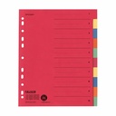 Separatoare carton 240x297 index color 230g 10 bucati/set, A4, rezistente