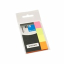 Index A-series, autoadeziv, hartie,  20 x 50 mm, 4 culori/set, 40 file/culoare
