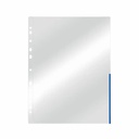 Folie protectie Esselte, A4, margine albastra, 100 bucati/set