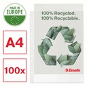Folie de Protectie Esselte Recycled, A4, 70 microni, 100 buc, PP Reciclat, Ambalaj Eco, Protectie Durabila