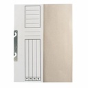 Dosar de Incopciat 1/2, Carton Alb, 10 Bucati/Set, Ideal pentru Arhivare in Bibliorafturi