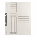 Dosar de Incopciat Carton Alb 1/1, Set 10 Buc, Rezistent, Organizare Documente