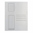 Dosar simplu, carton, alb, 10 bucati/set