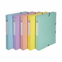 Mapa documente Exacompta, din carton, cu elastic, capacitate 350 coli, diverse culori