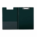 Clipboard Esselte dublu PP negru, buzunar interior, clema de prindere, suport pentru instrumente, capacitate 200 coli