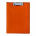 Clipboard simplu A4 PVC portocaliu, rezistent si durabil, ideal pentru birou, scoala sau acasa