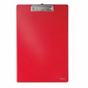 Clipboard Esselte Standard, PP, rosu, A4, capacitate 200 coli, ideal pentru birou, scoala si acasa