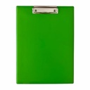 Clipboard simplu A4 PVC verde deschis, rezistent si durabil, ideal pentru birou, scoala sau acasa